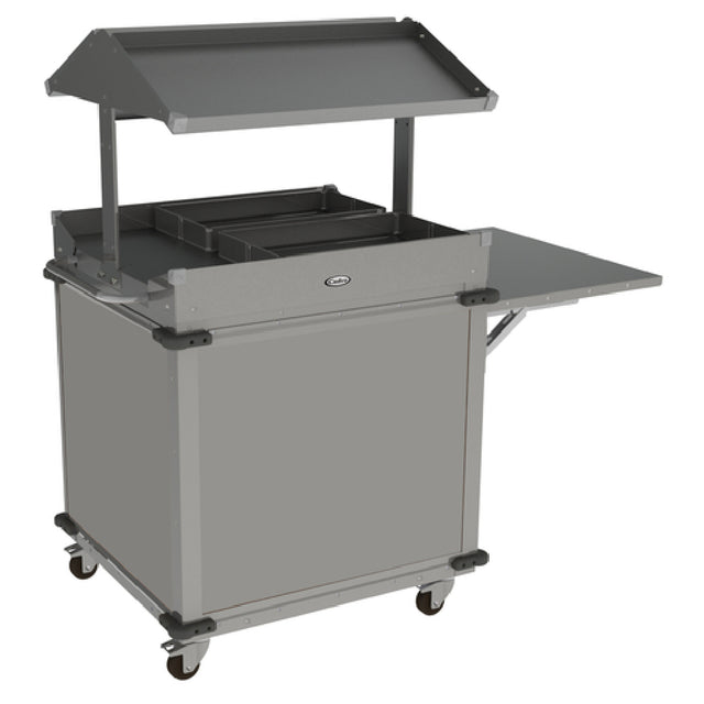 Cadco CBC-GG-B2-LST MobileServ® Standard Grab & Go Merchandising Cart 2-sided Grab & Go Shelf On Top