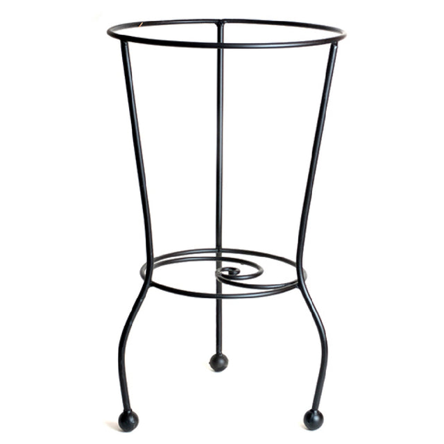 Orion Trading & Design IWS07-B Cauldron Stand 28"H Iron & Recycled Glass