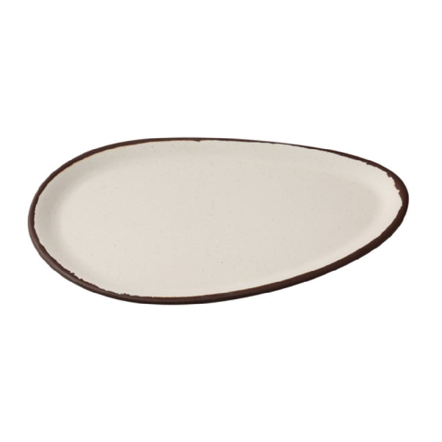 Yanco NA-210 Nature Art Dinner Plate 10"W X 6"D X 3/4"H Oval