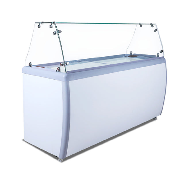 Omcan 44589 (FR-CN-0460-S) Ice Cream Dipping/Display Case 60"W 370 Liter Capacity