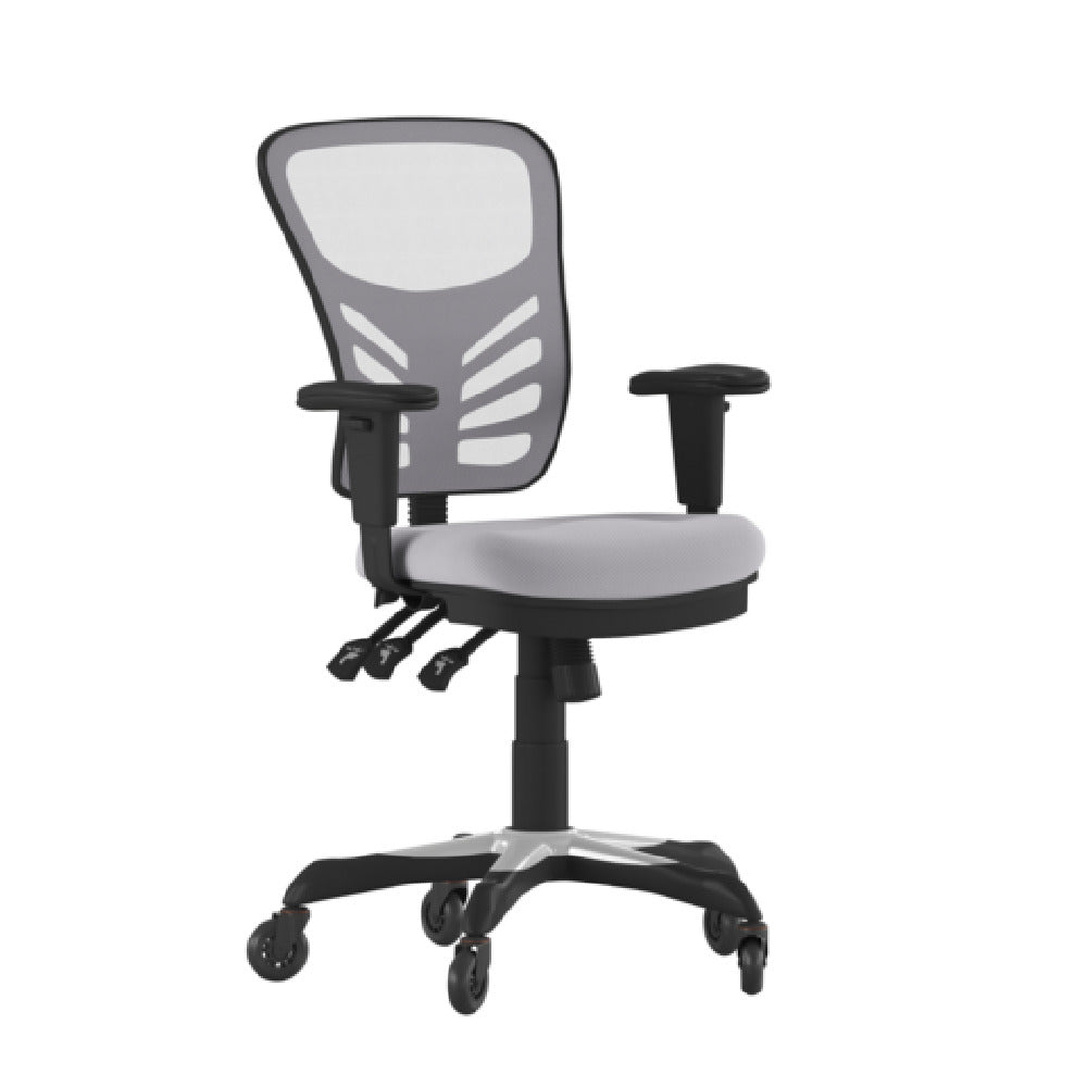 Flash Furniture HL-0001-GY-RLB-GG Nicholas Swivel Task Chair 37" To 44-1/4" Adjustable Height