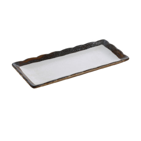 Yanco RO-2110 Rockeye Sushi Plate 10"L X 4-1/4"W Rectangular