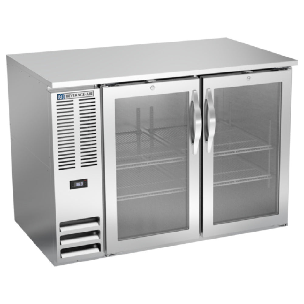 Beverage Air BB48HC-1-FG-S - Refrigerated Food Rated Back Bar Storage Cabinet, Two-section