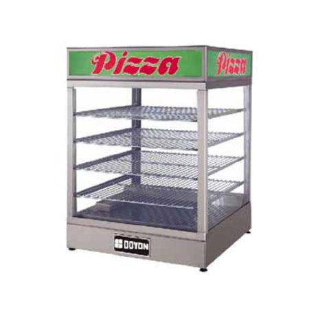 Doyon DRP4 Food Warmer/Display Case Countertop With Four Shelf Interior Rack