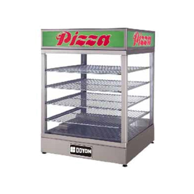 Doyon DRP4 Food Warmer/Display Case Countertop With Four Shelf Interior Rack