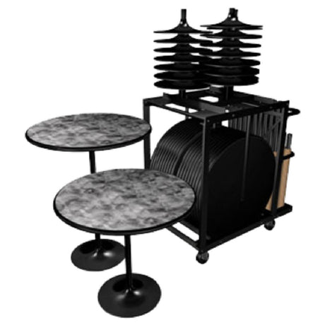 Forbes Industries REVMIX2436RDMXEIC-XCH Revolution™ Cafe Table Package Includes A Mix Of (20) 24" And 36" Dia. Round Revolution™ Table Tops