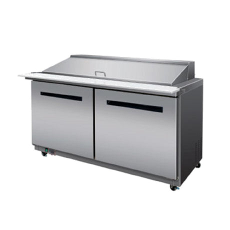 Maxximum MXCR60MHC Maxx Cold X-Series 60" Megatop Sandwich & Salad Station 15.5 Cu. Ft. Storage Capacity