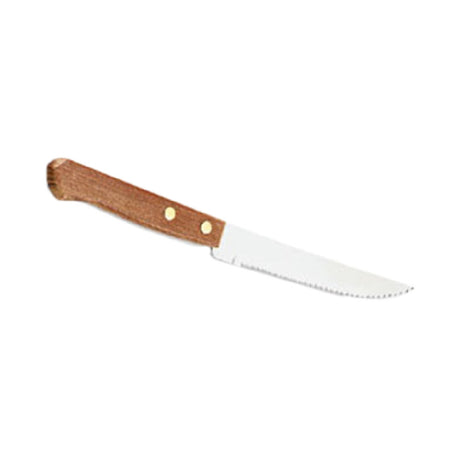 Vollrath 48140 Steak Knife Hollow Ground Blade With Wave Serration Wood Handle