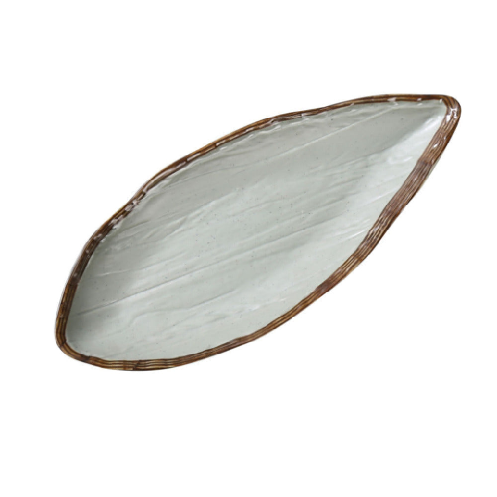 Yanco YO-2114 Yoto Display Plate 14-1/2"L X 6"W X 1-3/4"H Oval