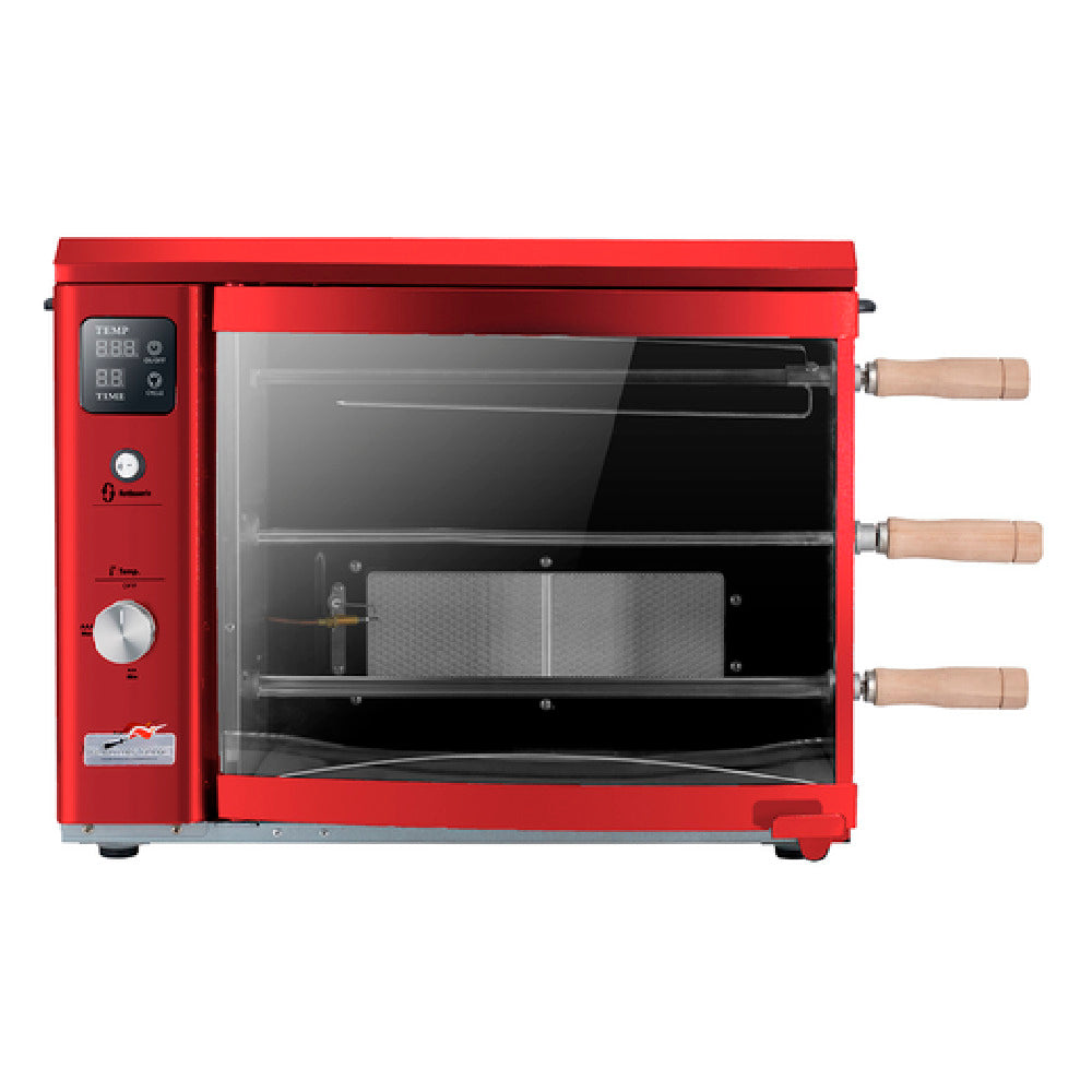 Skyfood Equipment BG-03LX RED Brazilian Flame Outdoor Rotisserie Portable LP Gas