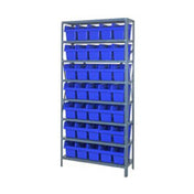 Quantum 1275-SB802_YELLOW - Shelving Unit, 12"D X 36"L X 75"H, Heavy Duty
