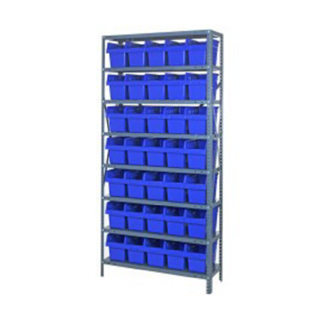 Quantum 1275-SB802_YELLOW - Shelving Unit, 12"D X 36"L X 75"H, Heavy Duty