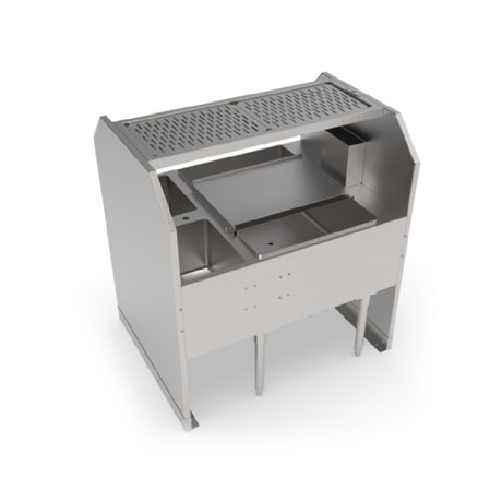 John Boos UBPT-3342-CP10-X Underbar Ice Bin Pass-thru 42"W X 33"D X 45"H