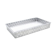 FOH BHO071BCI20 Full Size Dots Housing/Pan Set Shallow Silver Includes One BHO066BCI20 Full Size Dots Housing Shallow Silver