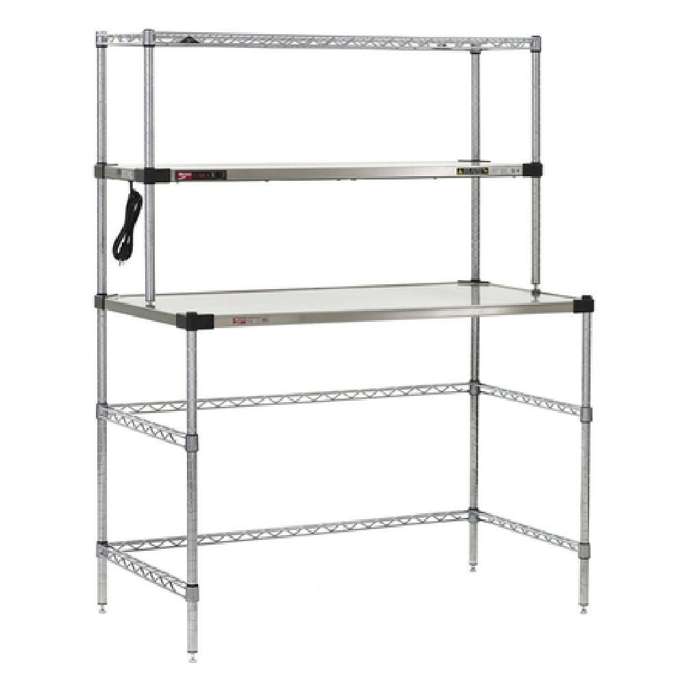 Metro EZHS48W-KIT Super Erecta® Workstation With Hot Open Heated Shelf 3-sided Open Base