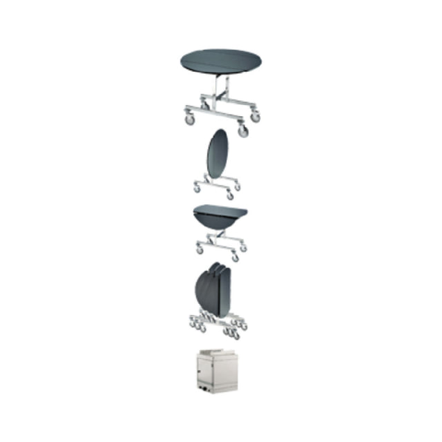 Bauscher Hepp 30.7930.0000 - Room Service Trolley, 43-5/16" Dia. (1100mm) X 30-5/16"H (770mm)