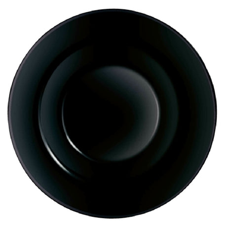 Arc Cardinal P1138 Arcoroc Evolutions Black Pasta Plate (D:11.0'') Fluorosilicate Opal Glass