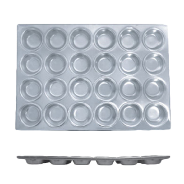 Thunder Group ALKMP024 Muffin Pan 24 Cup 3-1/2 Oz. Each Cup 20-1/2" X 14-1/4"