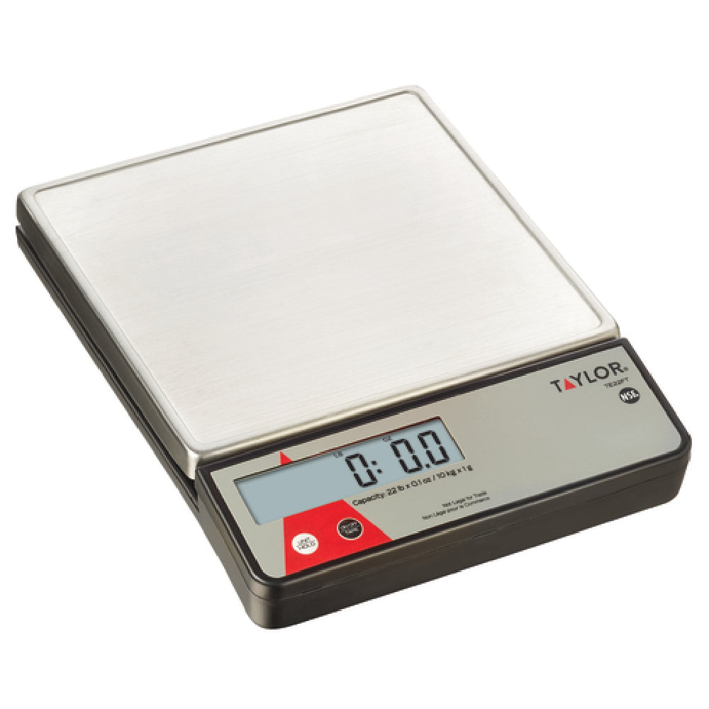 Taylor TE22FT Portion Control Scale Digital 22 Lb X .1 Oz./10 Kg X 1 G Capacity