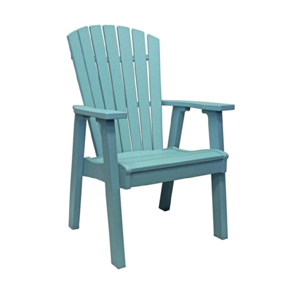 Grosfillex UT810884 - Kailua Adirondack Chair, Designed For Outdoor Use, Wide Arms