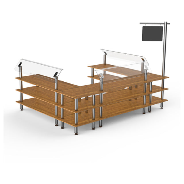 Steelite MGCMLB18BSXF Mogogo Buffet Solutions Modular Deli Station 3-tier 130" X 100" X 94"H