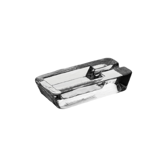 Steelite P25020 Cigar Ashtray 7 3/8" X 3 1/2" X 1 3/8"H Rectangular