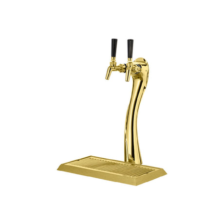 Perlick 69526-2LG-R Lucky Style Beer Dispensing Kit (2) Faucets Gold (dispensing Head Drainer Faucet(s)