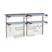 Metro SW-1872S4-45-SINK - SmartWall Life Complete Kit For Sinks, Double-wide, Two-tier