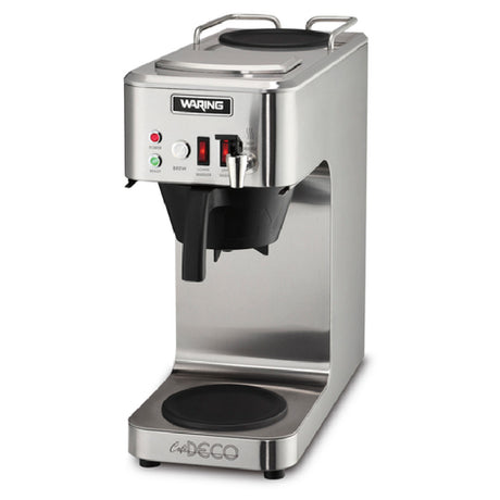 Waring WCM50P Café Deco™ Automatic Coffee Brewer Built-in Pour-over & Automatic Refill Features