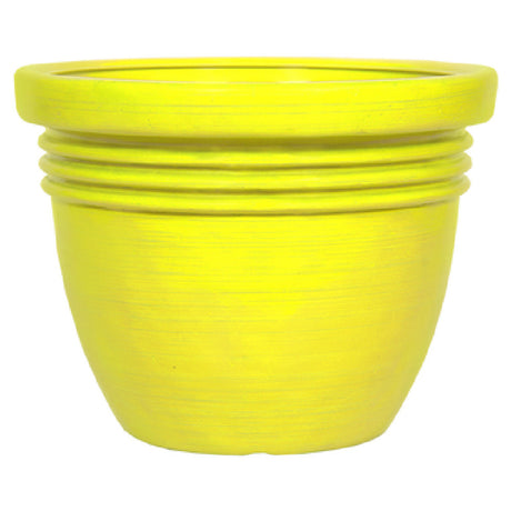 Grosfillex US443013 Mumbai Décor Safety Planter 24" Safety Yellow