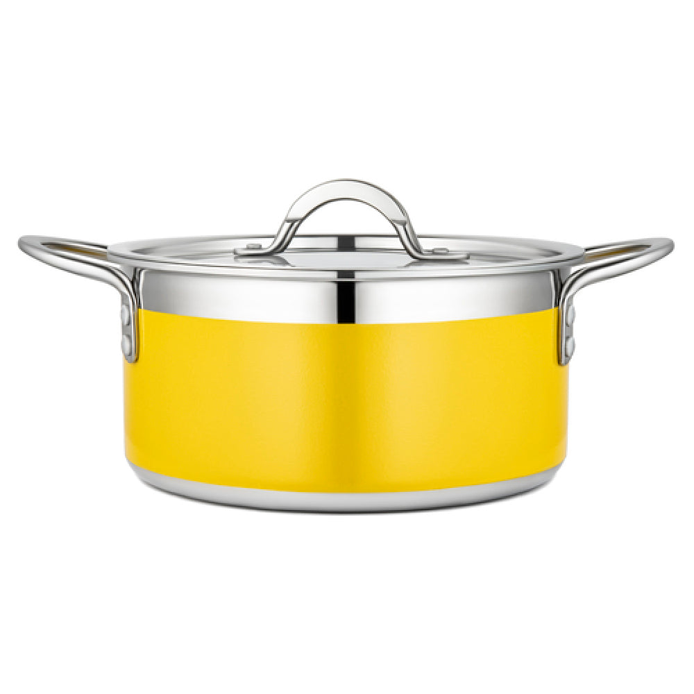 Bon Chef 71301-CF2-Y Country French X Pot 3 Qt. 9 Oz. 8-5/8" Dia. X 3-7/8"H