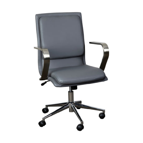 Flash Furniture GO-21111B-GY-CHR-GG James Office Chair 18" To 21-3/4" Adjustable Seat Height