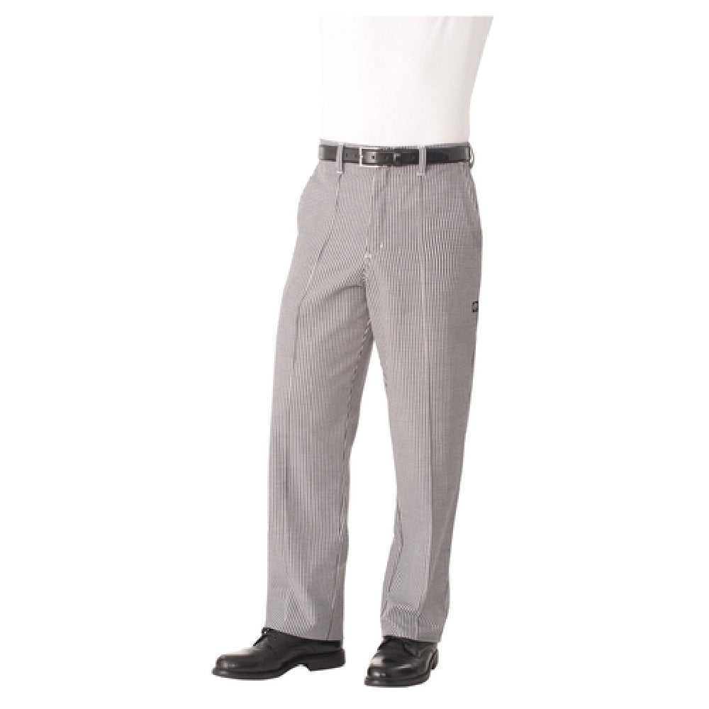 Chef Works BWCP-000-30 Essential Chef Pants Front Seams Belt Loops