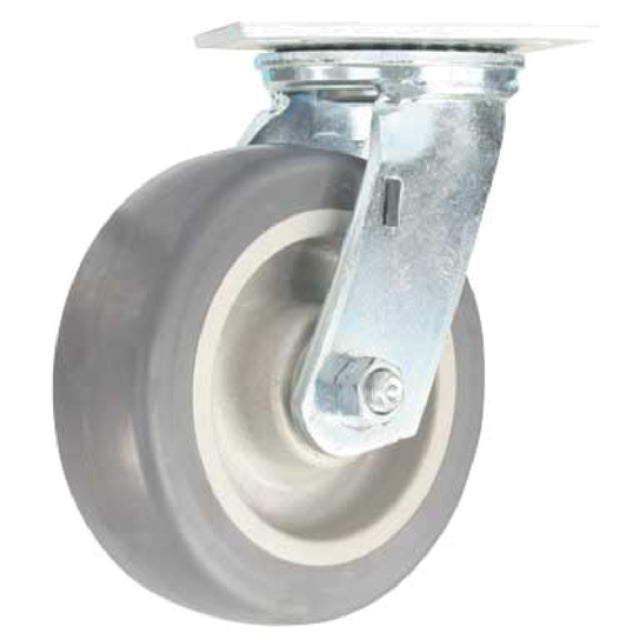 Forbes Industries 1623-S 6" Heavy Duty Grey Wheel (6" X 2" Poly-Lok) With Swivel Caster For #2455