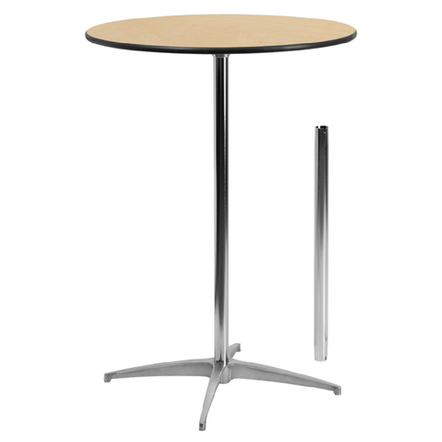 Flash Furniture XA-30-COTA-GG Cocktail/Pub Table 30" Dia. X 30" To 42" Adjustable Height