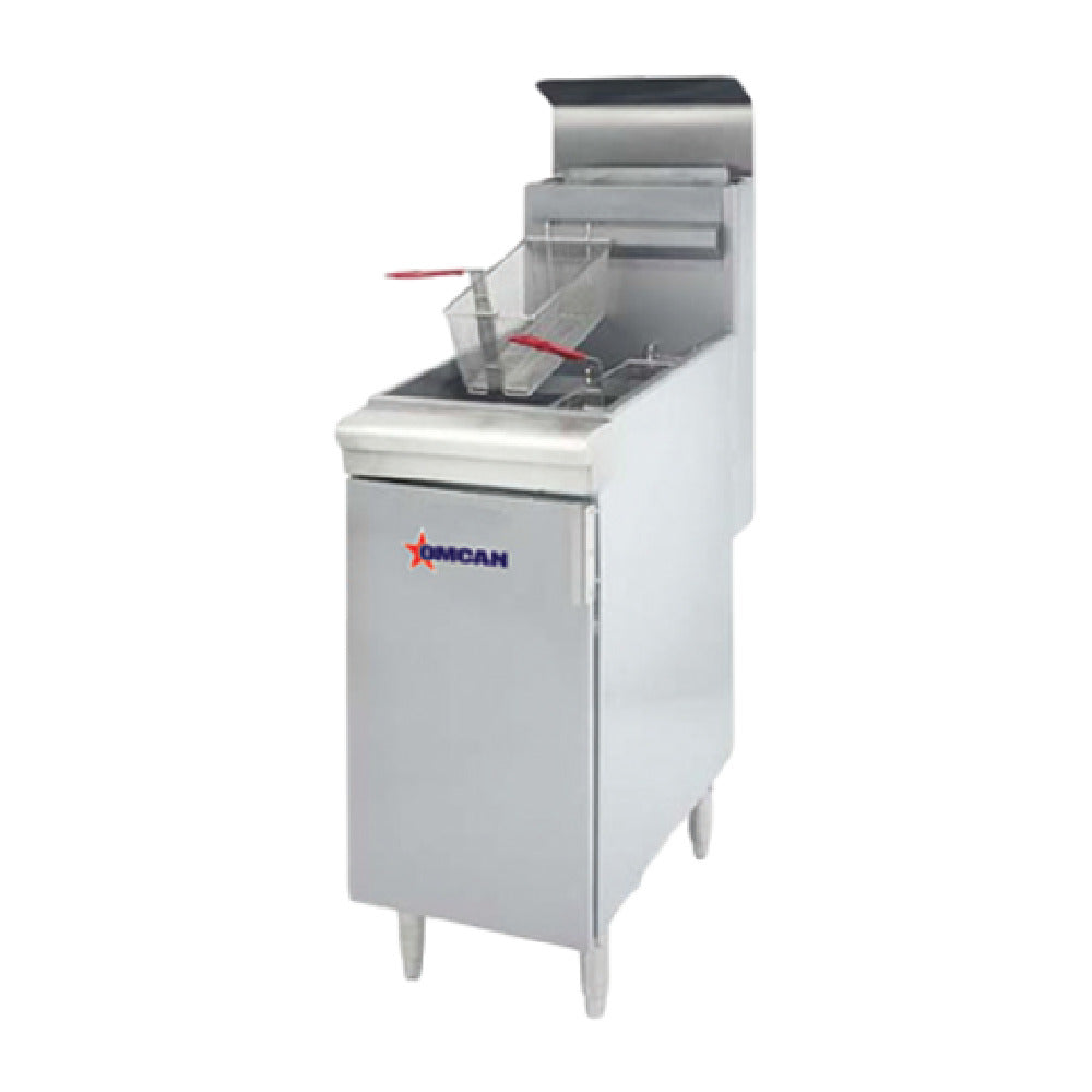 Omcan 43422 (CE-CN-0023-FP) Fryer Liquid Propane Floor Model