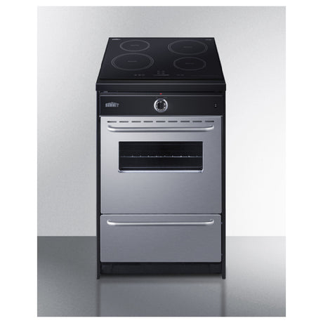 Summit TEM665BW Induction Smooth-Top Range 24" W 2.92 Cu.ft. Oven Capacity