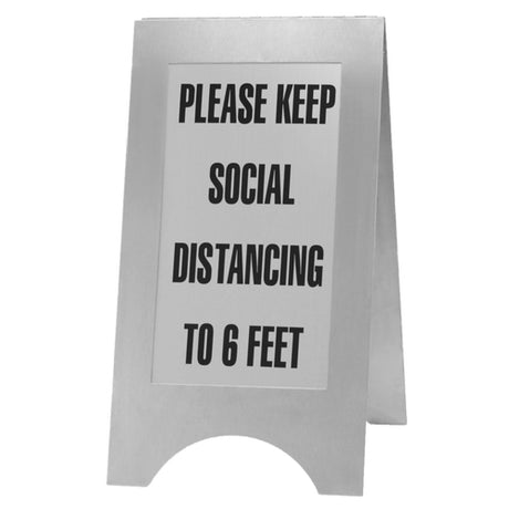 Cal Mil 852-55SD "Social Distancing" Sign 11-7/8"W X 17-1/2"D X 22"H Double-sided