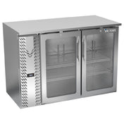 Victory VBBN48HC-G-S - Back Bar Refrigerator, Two-section, 48"W X 25-11/16”D X 34"H