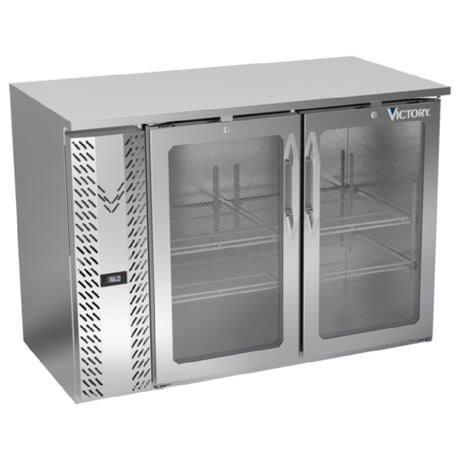 Victory VBBN48HC-G-S - Back Bar Refrigerator, Two-section, 48"W X 25-11/16”D X 34"H