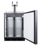 Summit SBC58BLBIADAIFTWINBW - Beer & Wine Kegerator, 24" Wide, ADA Compliant Height