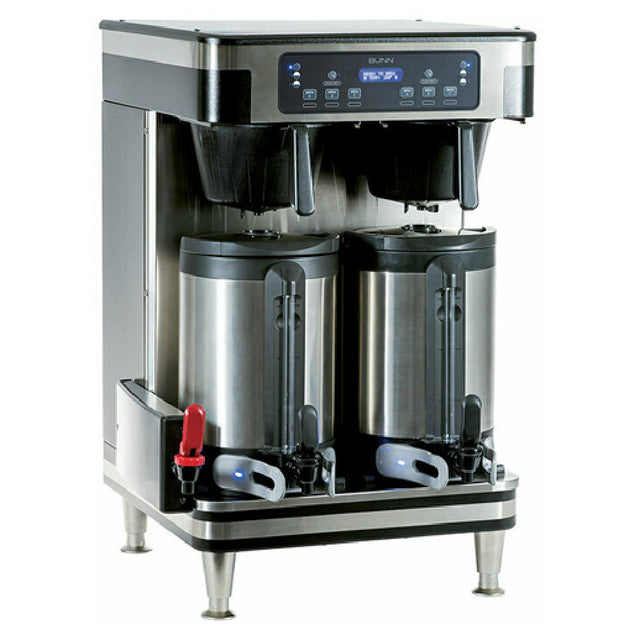 Bunn 51200.0101 ICB Twin Soft Heat® Automatic Coffee Brewer With Infusion Series Technology: (6) Brew Buttons & (3) Batch Sizes (1/2 Gal 1 Gal & 1-1/2 Gal)