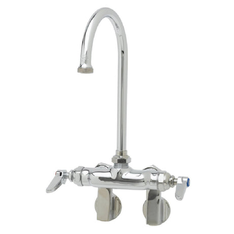 T&S Brass B-0341 Faucet Splash Mounted Swivel Gooseneck