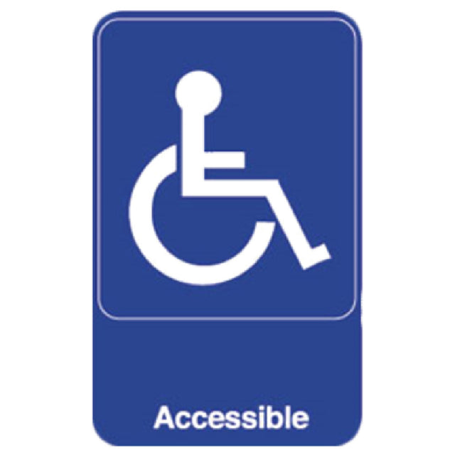 Royal Industries ROY 695644 Sign 6" X 9" "Accessible"