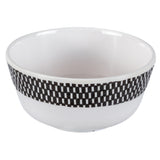 Bon Chef 53930WHITE-BLK - Salad Bowl, 8 Oz., 4" Dia. X 2"