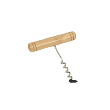 Thunder Group WDW06768 Classic Corkscrew Wooden Handle Stainless Steel Coil (24 Each Minimum Order)