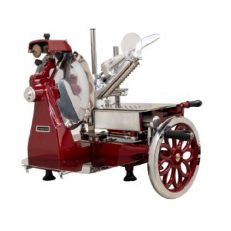 Omcan 26073 (MS-IT-0300-MF) Trento Volano Meat Slicer Flower Flywheel Fully Hand-operated