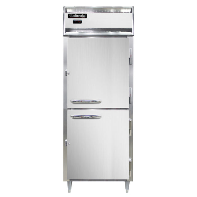 Continental Refrigerator DL1WE-SS-HD Designer Line Heated Cabinet Extra Wide Reach-in