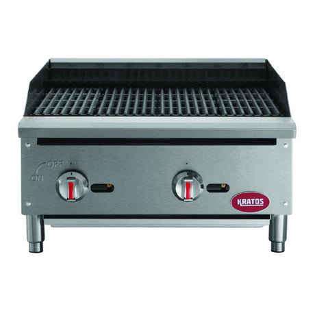 Hubert 25717 - Gas Charbroiler, 24"W X 29 1/2"D X 15 1/4"H, (2) Burners