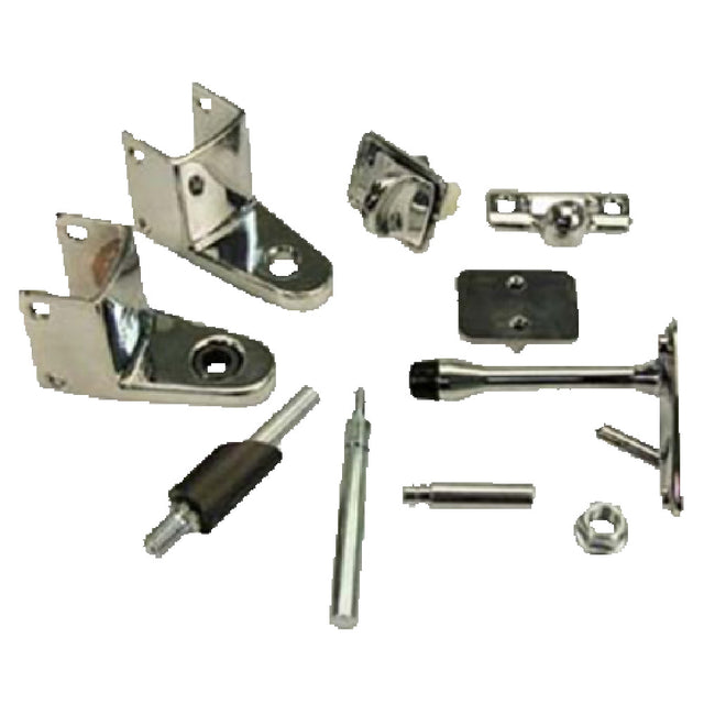 Franklin Machine Products 141-2007 Restroom Door Hardware Includes Stall Door Hinges Coat Hook & Bumper